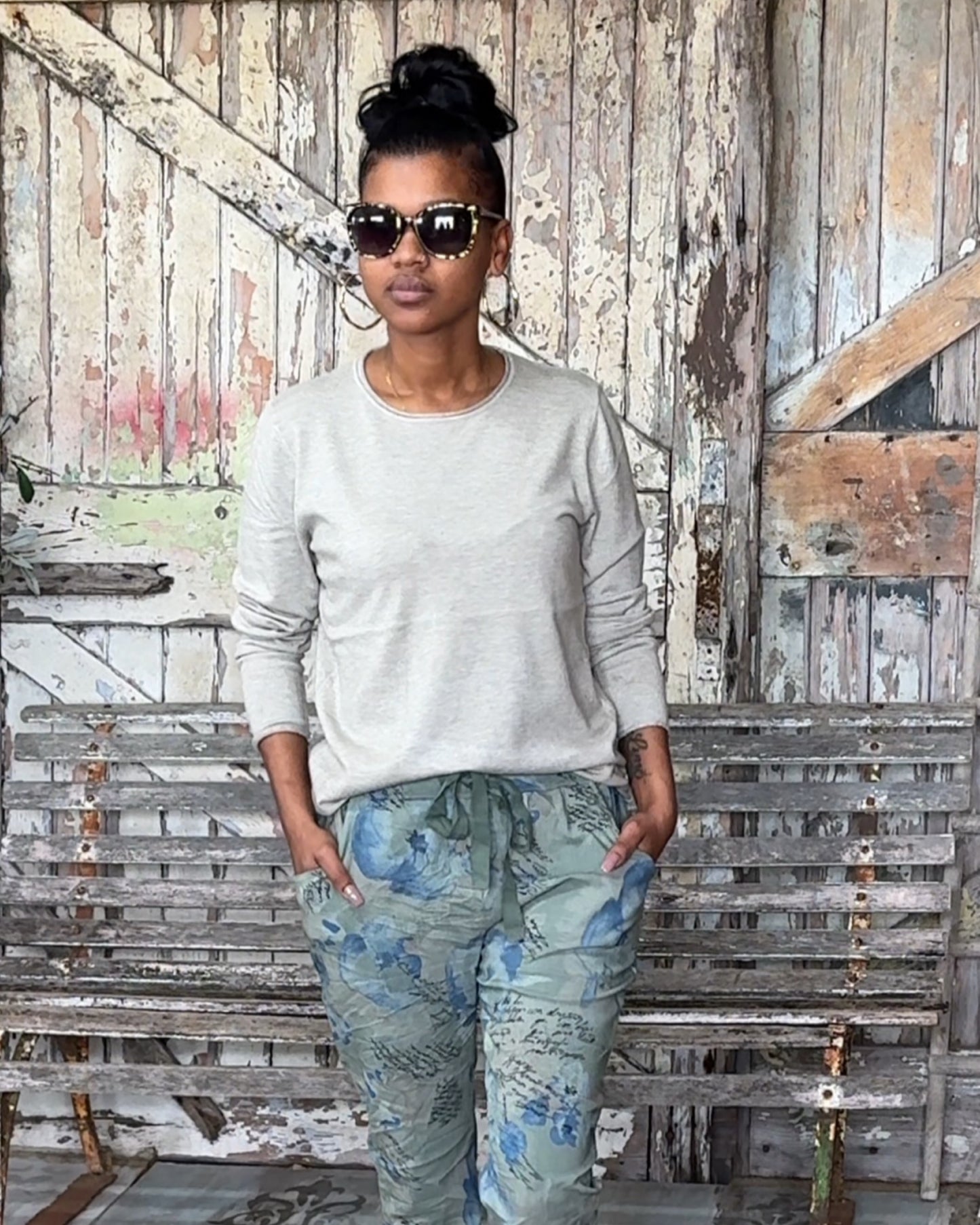 Whisper Trim Basic Top | Taupe