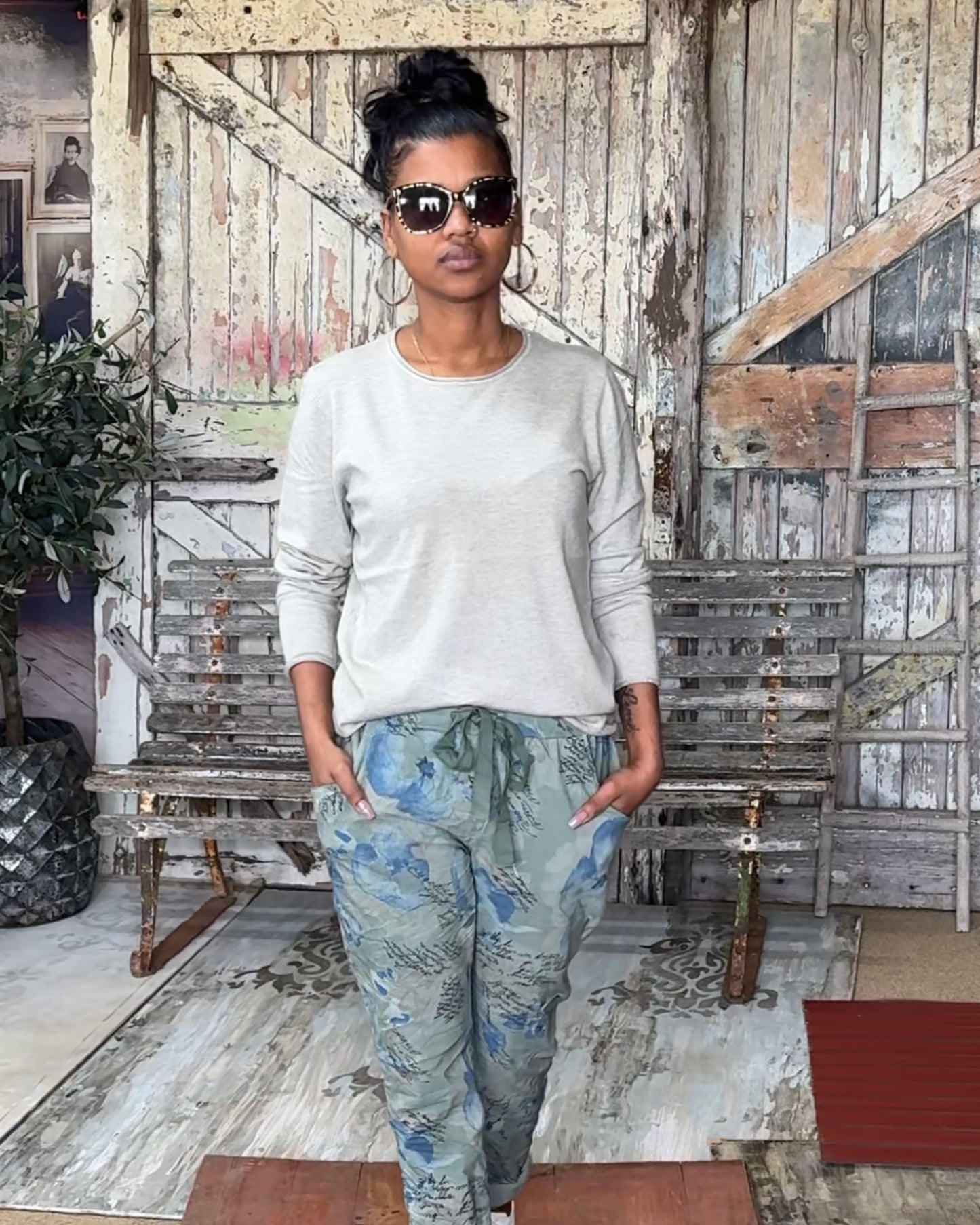 Whisper Trim Basic Top | Taupe