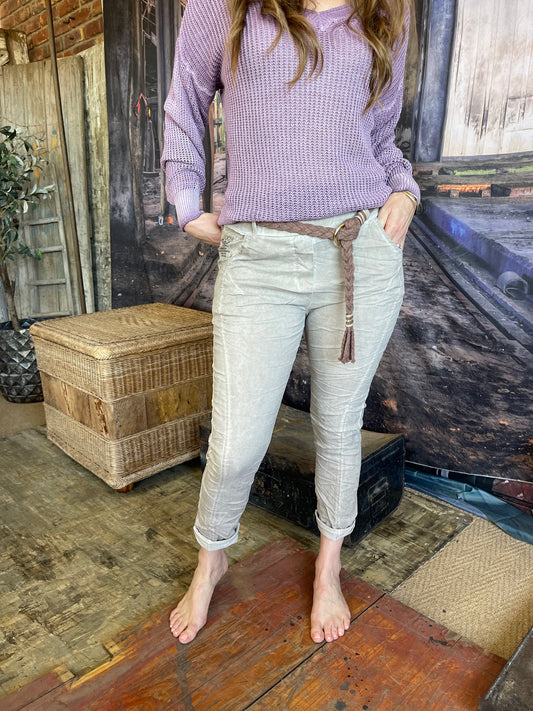 Timeless Twist Drawstring Pants | Blush