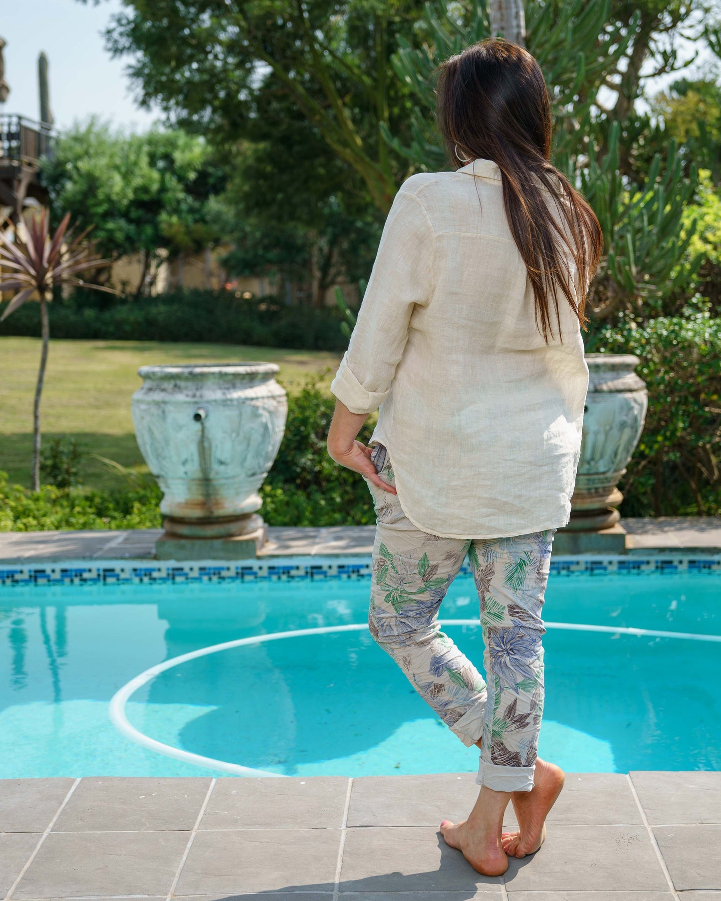 Island Hopping Linen Shirt | Antique