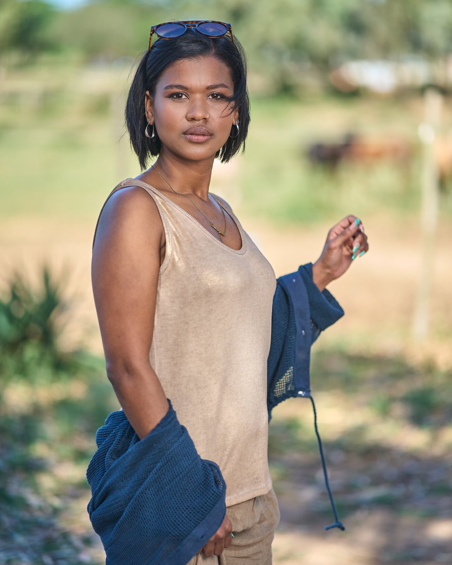 Kissed By Italy Cami | Camel