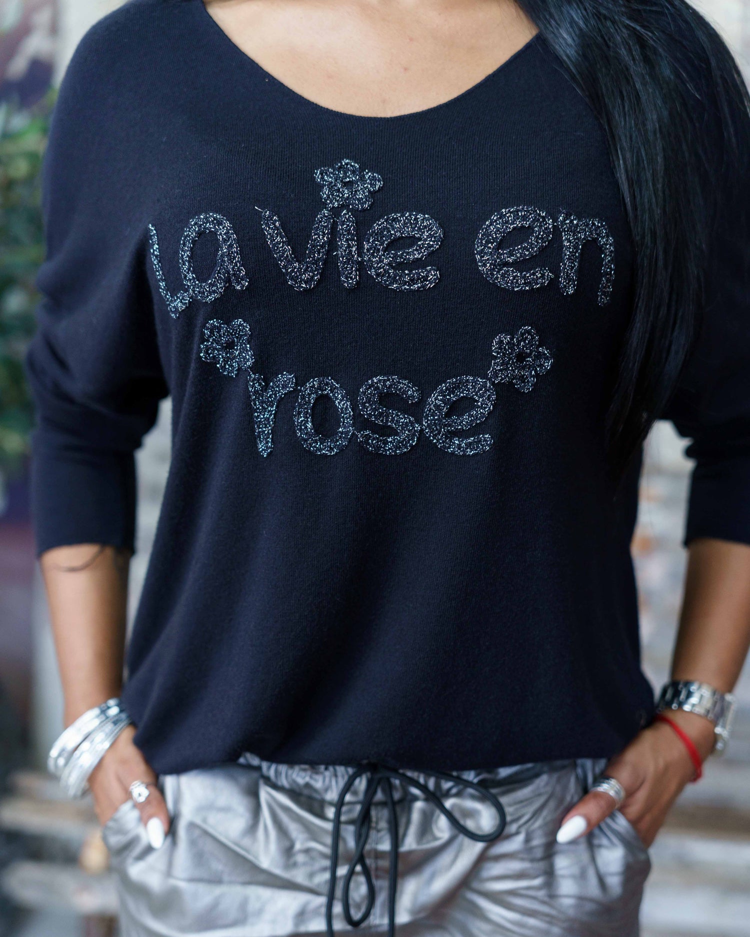 La Vie & Rose Knit | Black