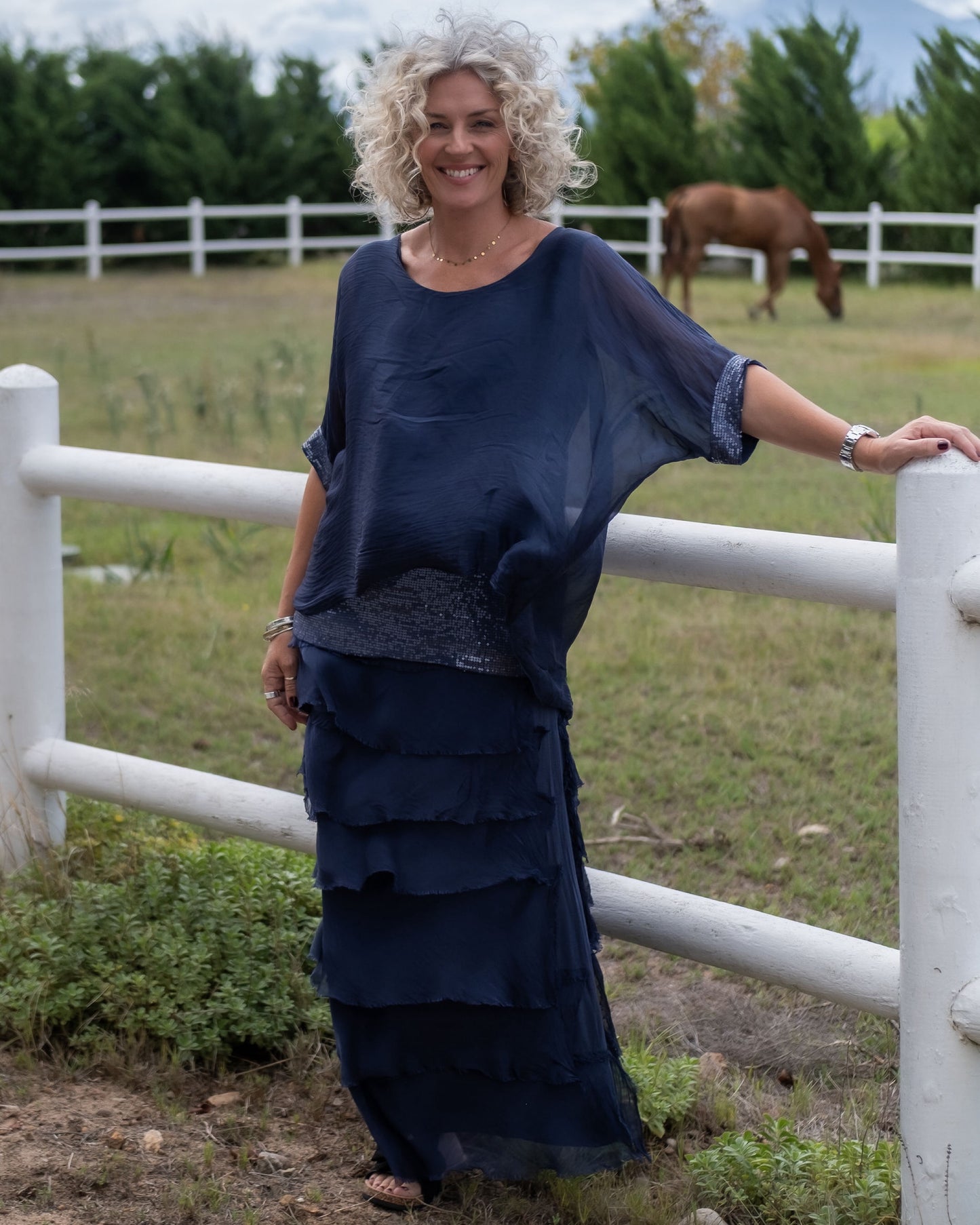 Layer Up Skirt | Midnight Blue