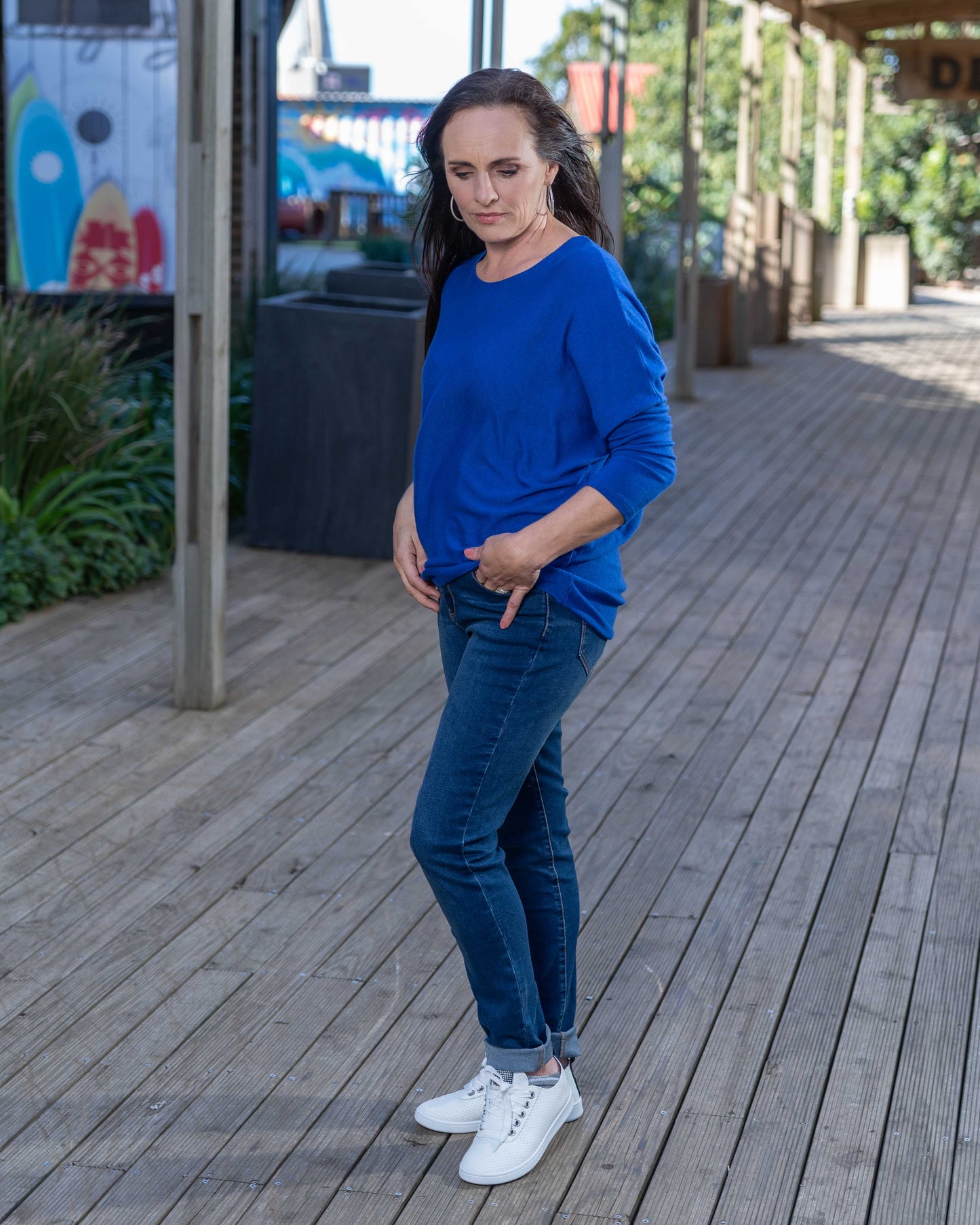 Lights Are Fading Knit | Electric Blue