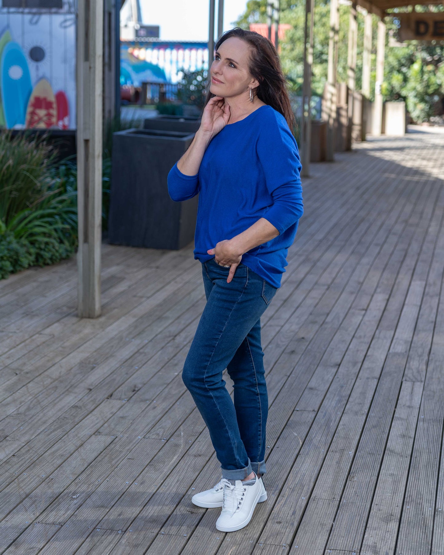 Lights Are Fading Knit | Electric Blue