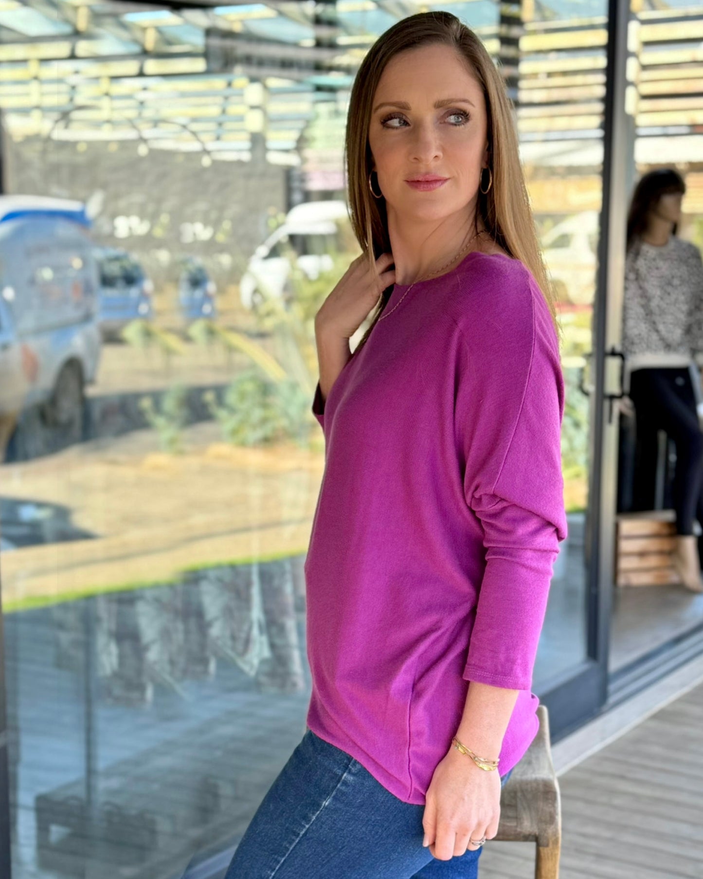 Lights Are Fading Knit | Magenta