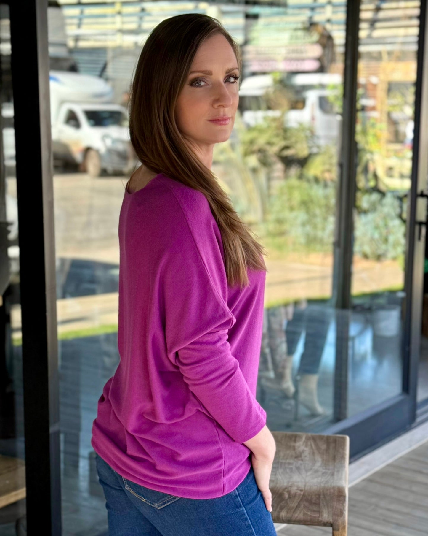 Lights Are Fading Knit | Magenta