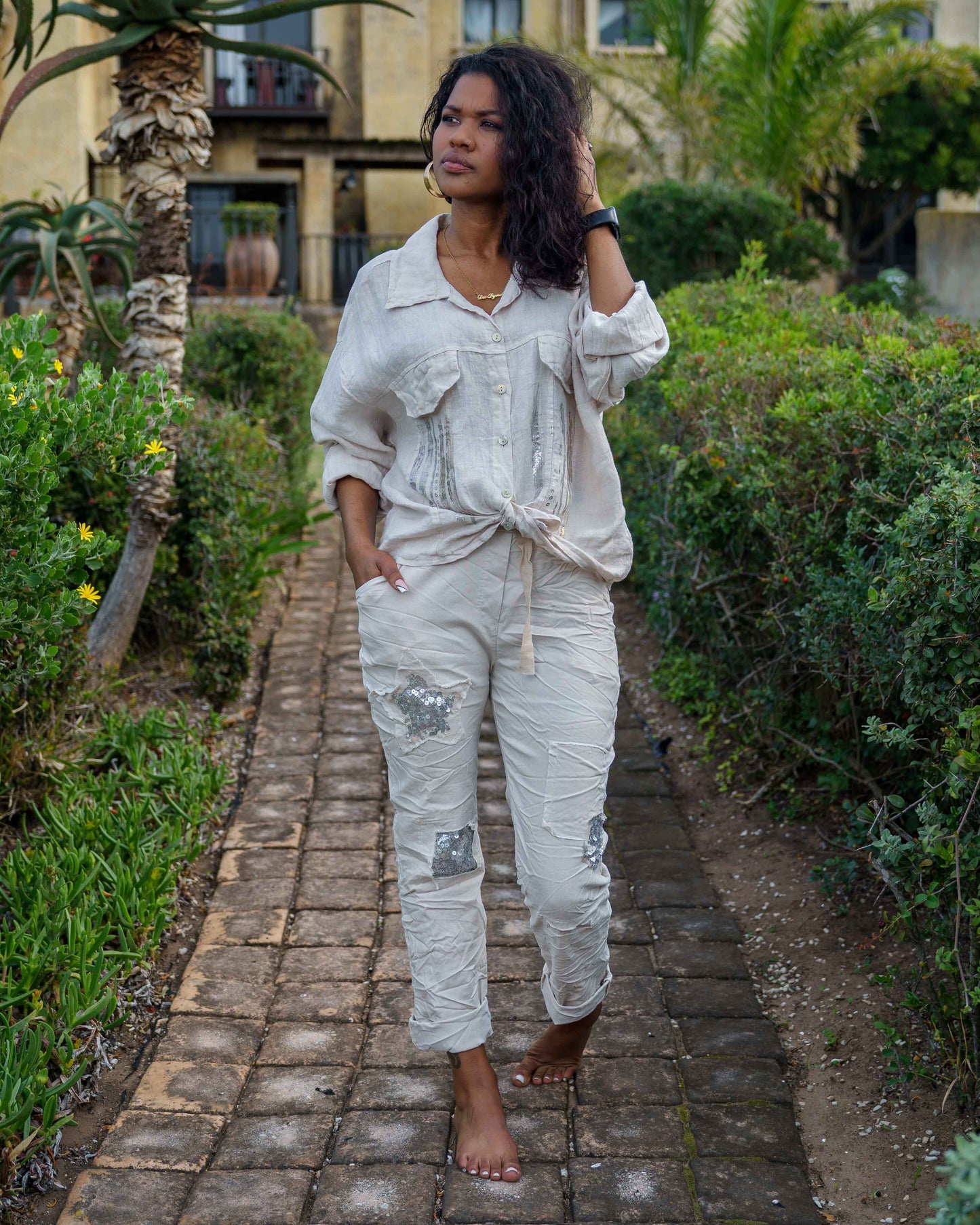 Linen Bliss Jacket | Beige
