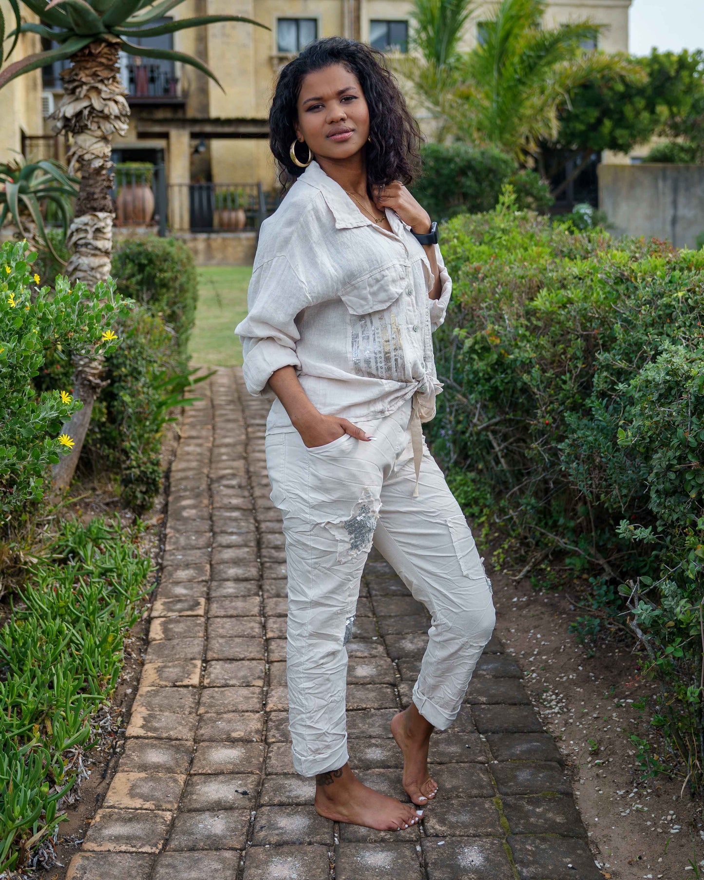 Linen Bliss Jacket | Beige