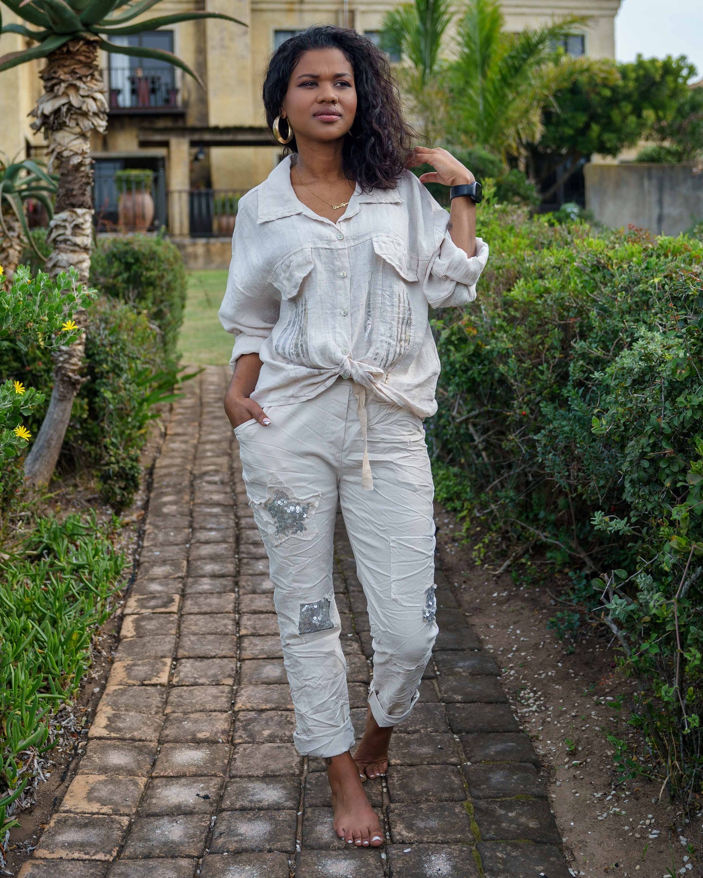 Linen Bliss Jacket | Beige