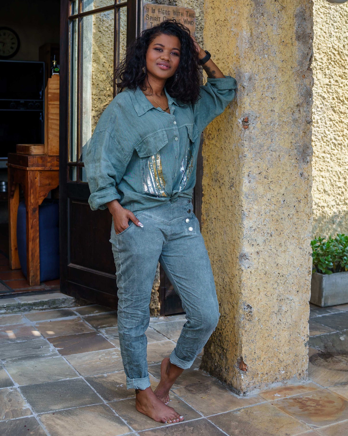 Linen Bliss Jacket | Olive
