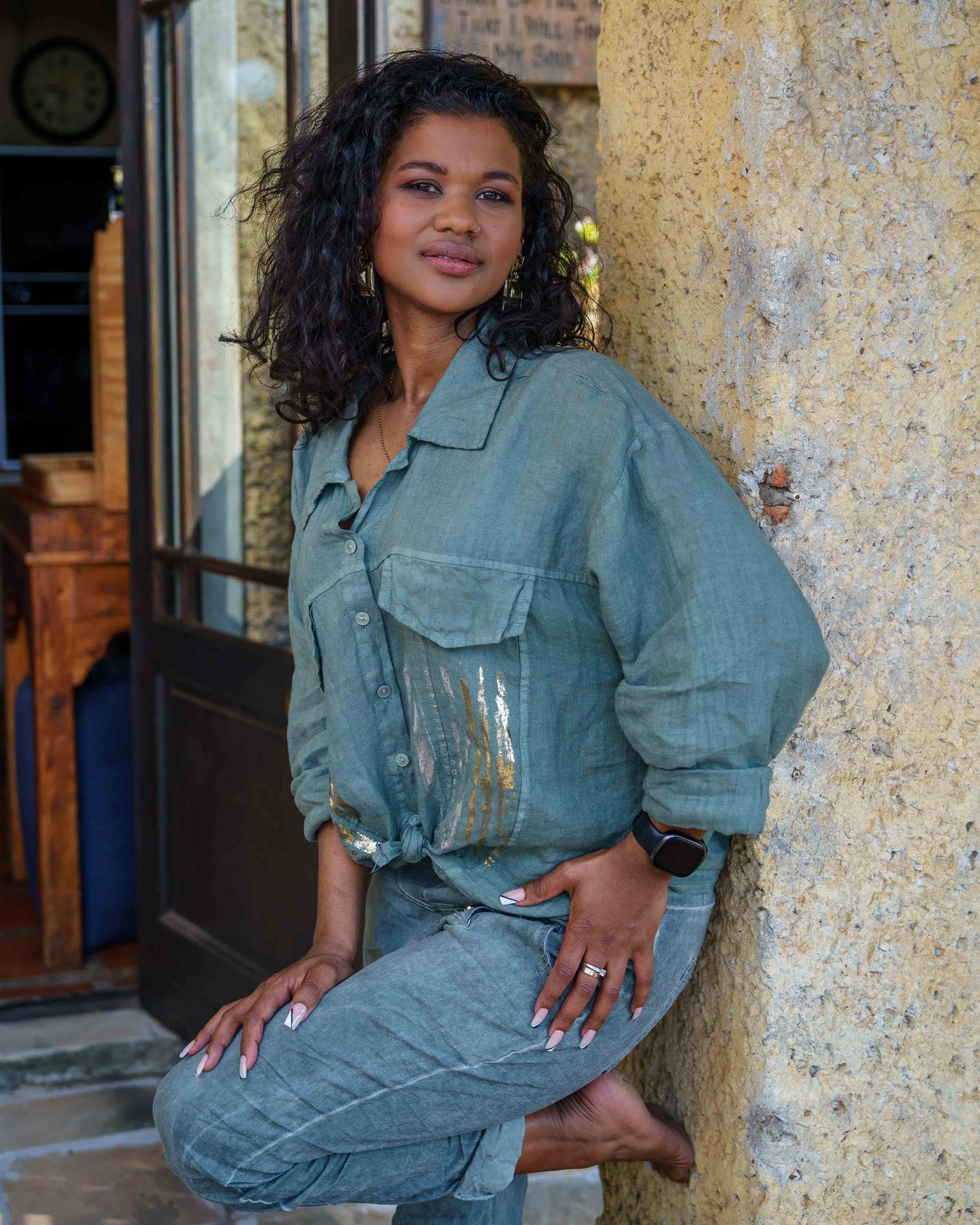 Linen Bliss Jacket | Olive