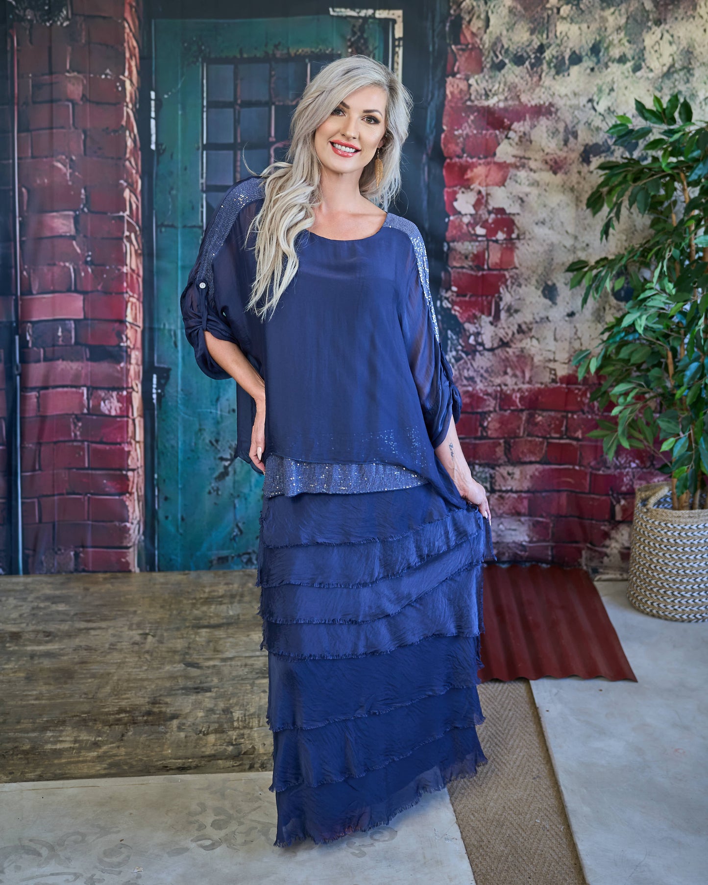 Layer Up Skirt | Navy