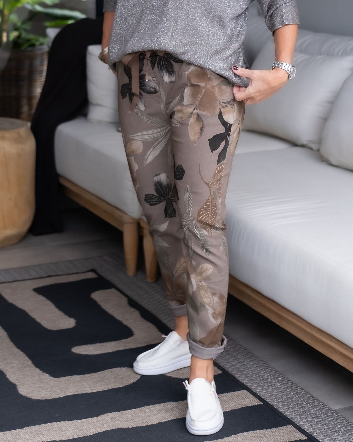 Maple Stroll Drawstrings Pants | Mocha