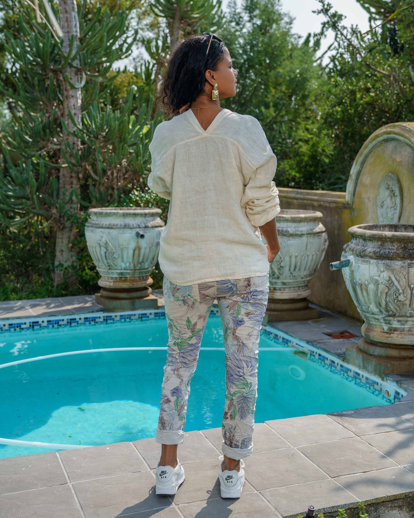 Mystic Charm Linen Shirt | Antique