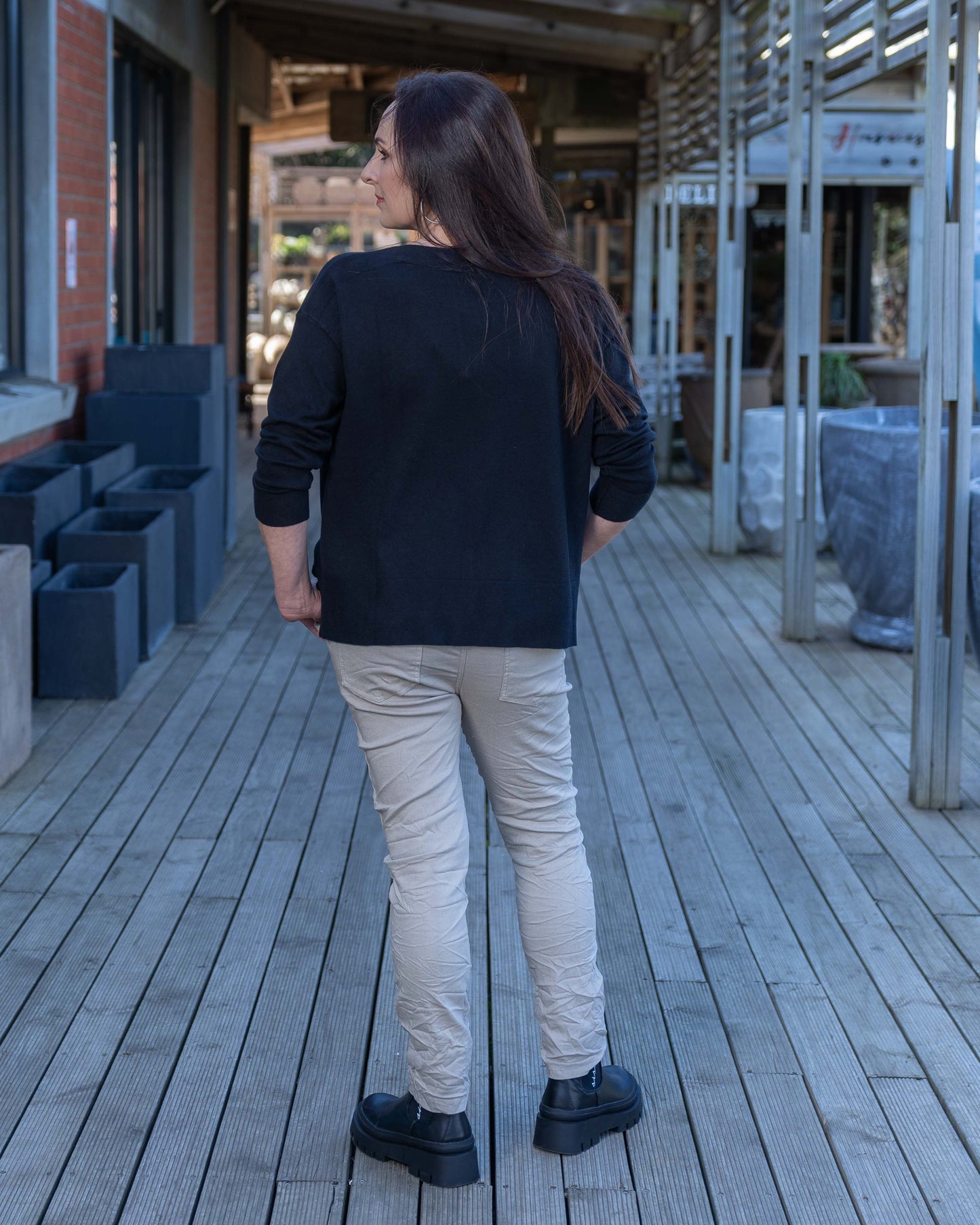 Not Over You Knit | Black