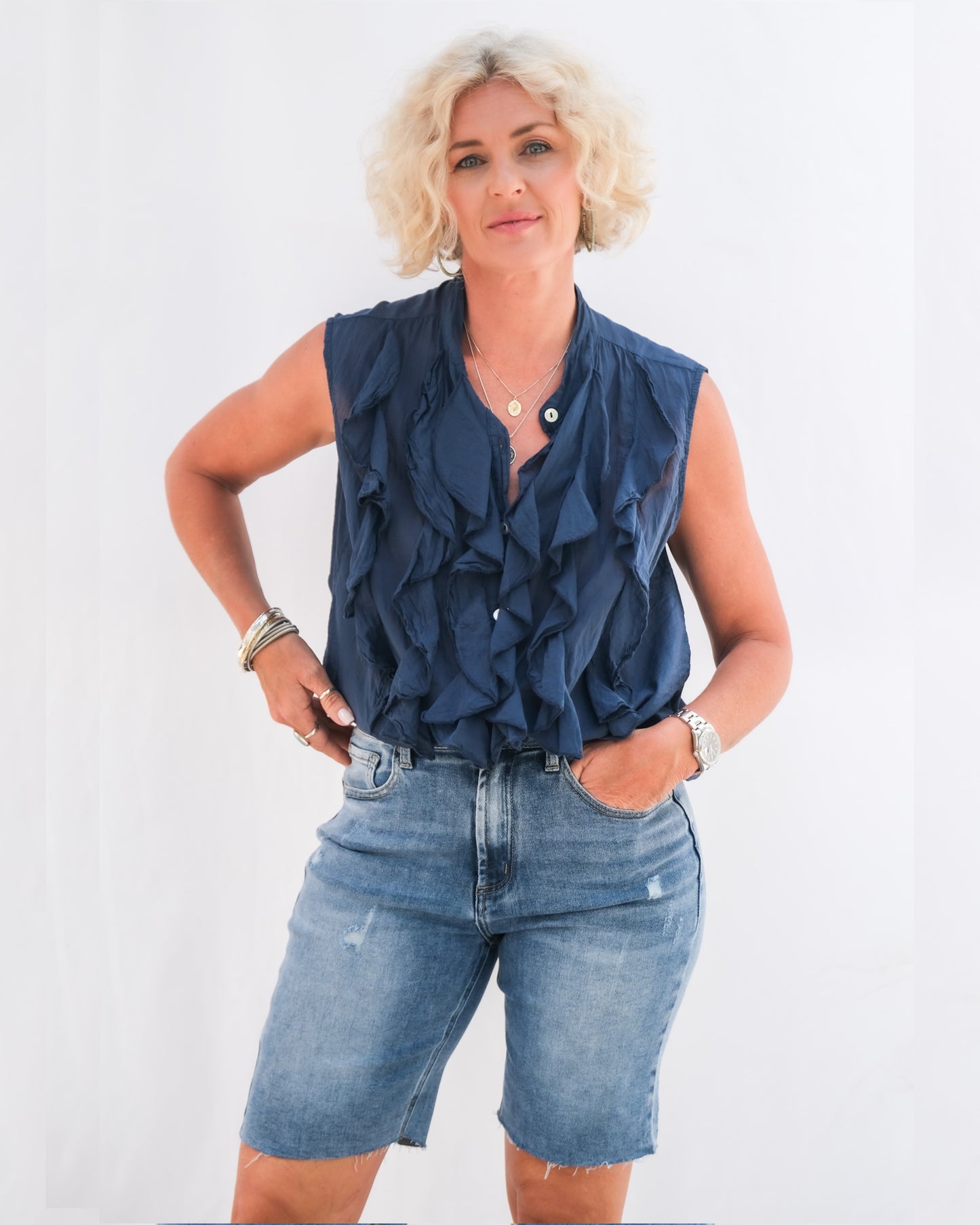 Ocean Wave Shirt | Navy