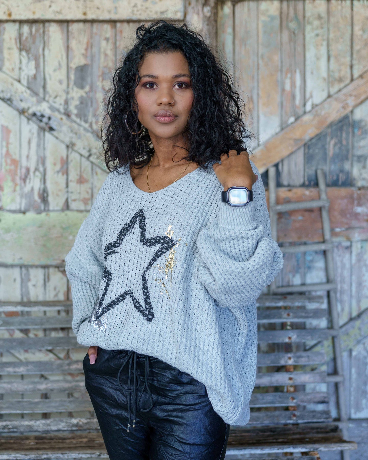 Oh My Star Knit | Grey