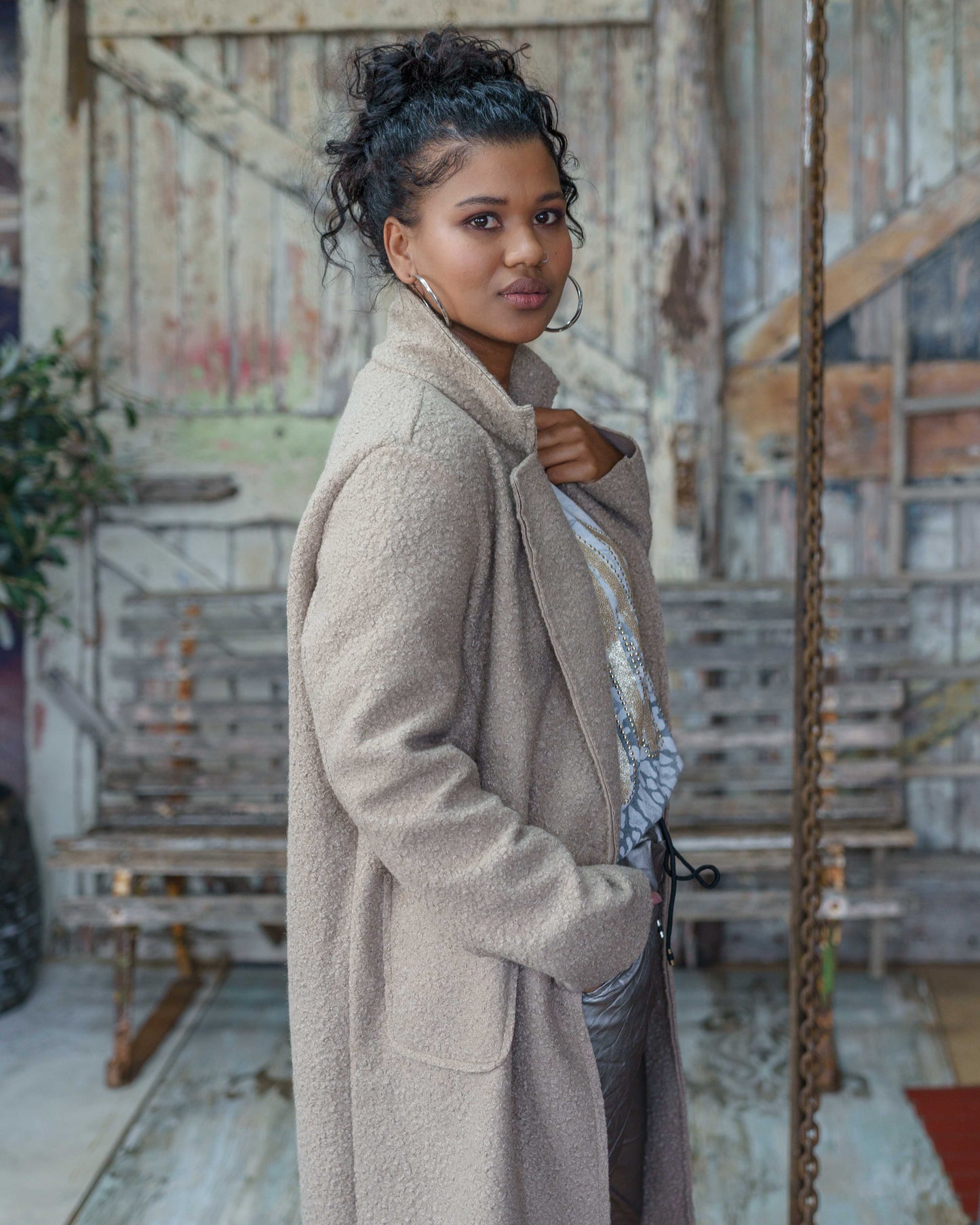 On The Edge Coat | Beige