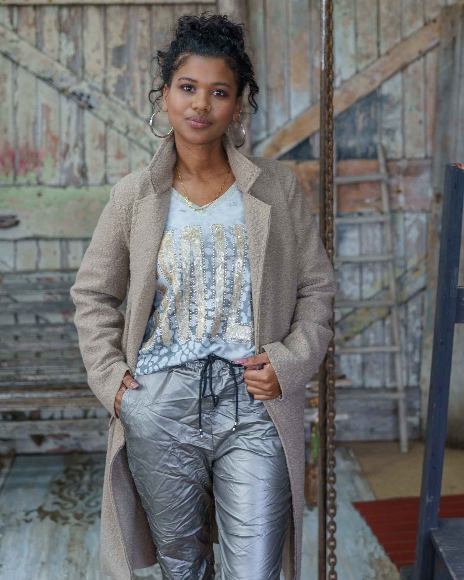 My Mistake Drawstring Pants | Pewter