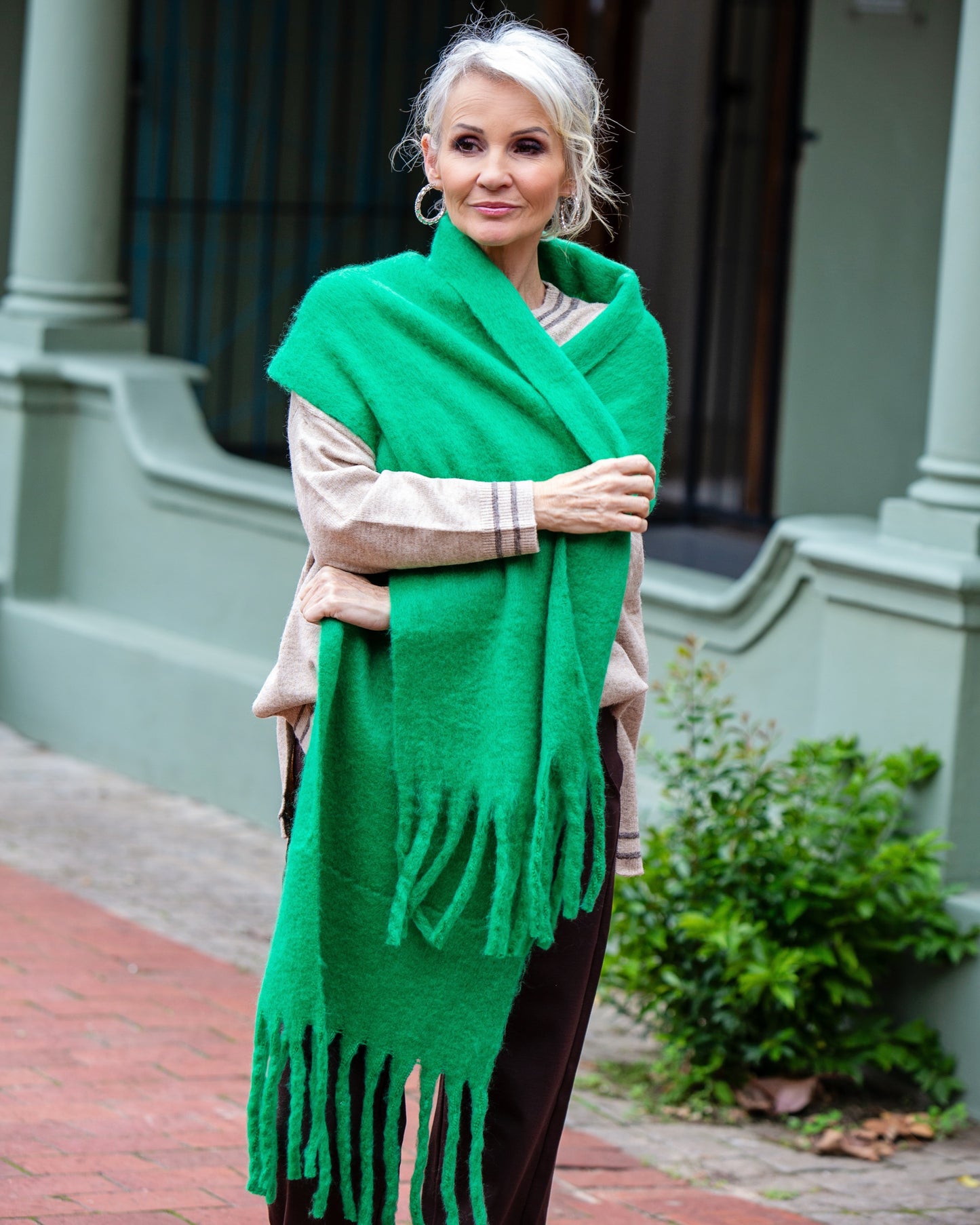 Oversized Scarf | Green