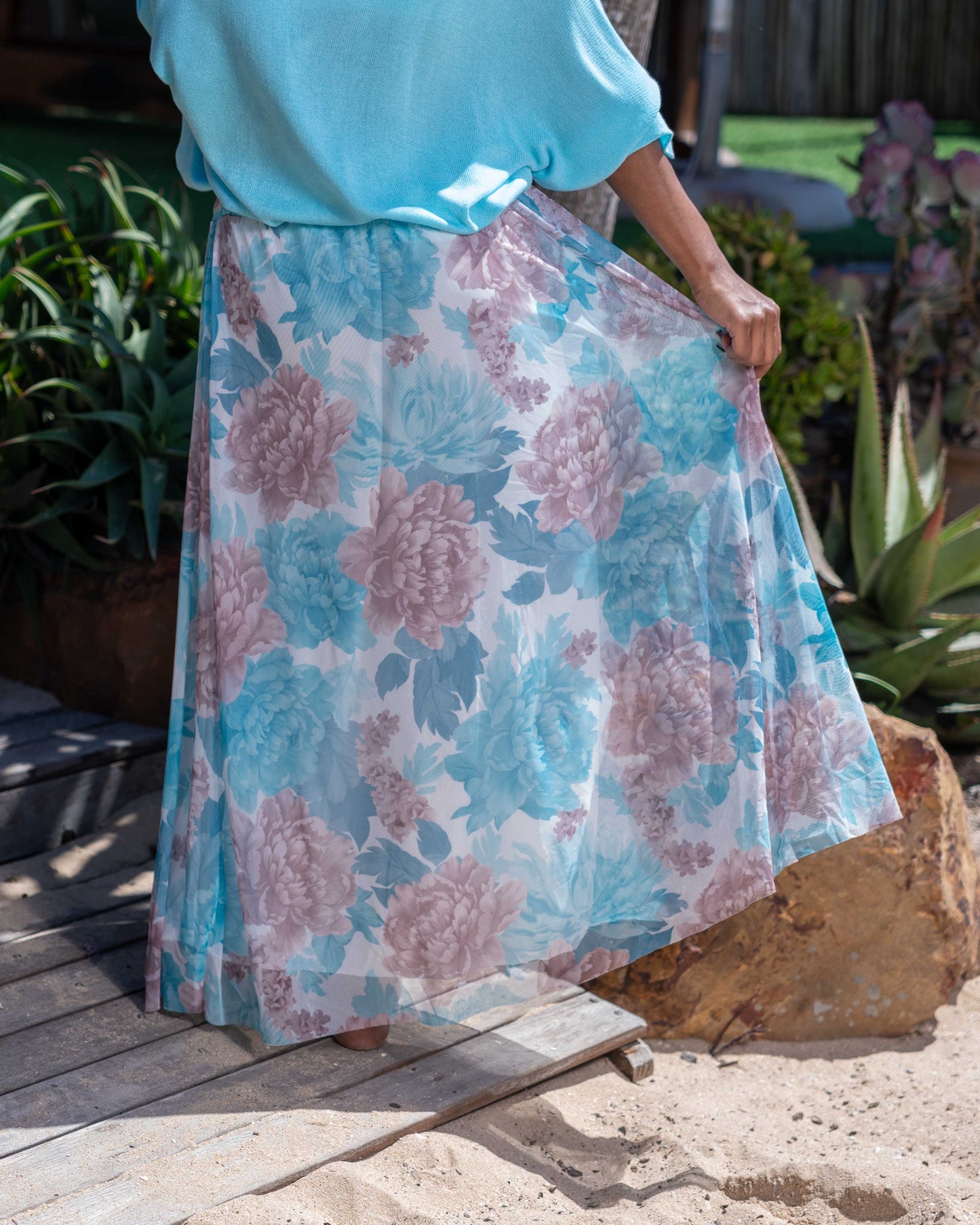 Palm Springs Skirt | Aqua