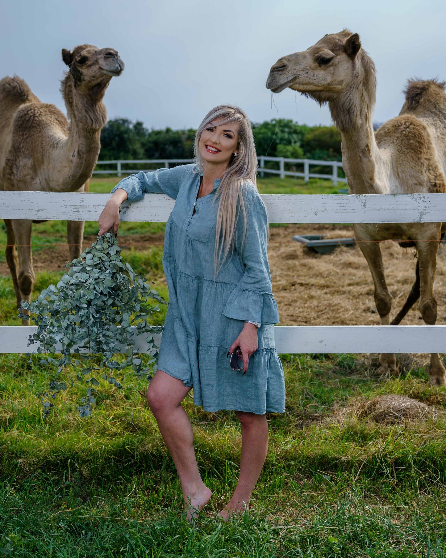 Paradise Linen Dress | Sage