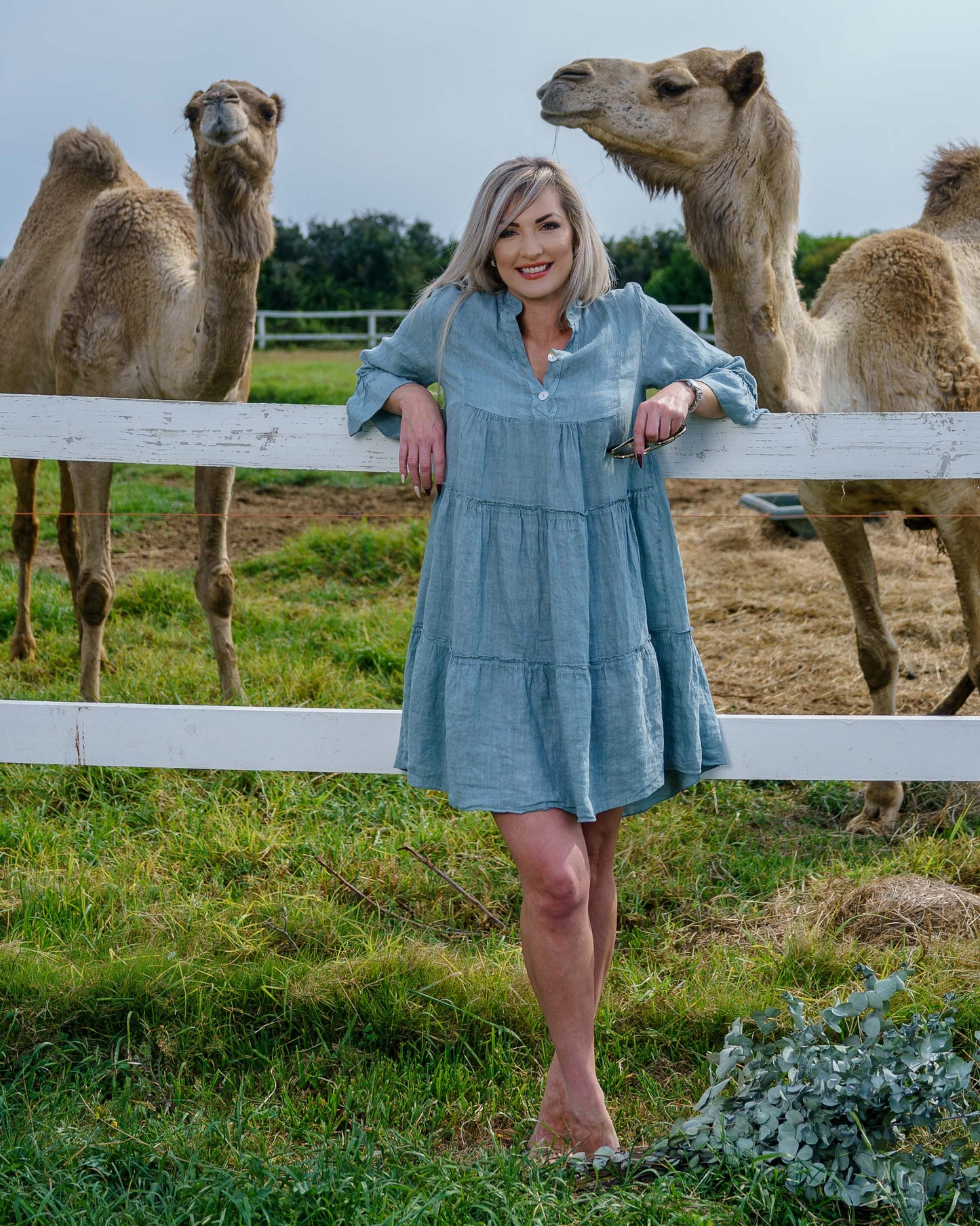 Paradise Linen Dress | Sage