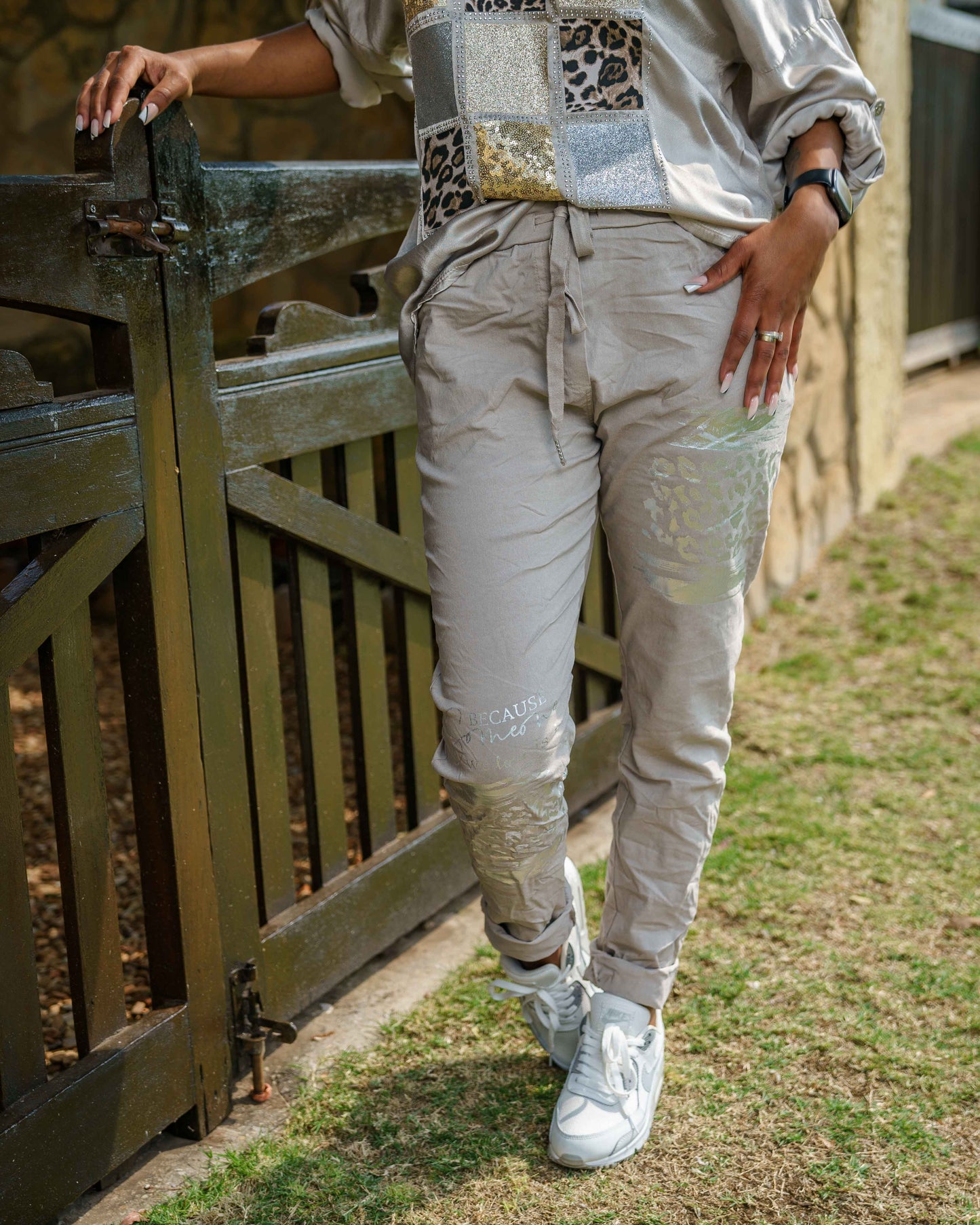 Pure Bliss Drawstring Pants | Taupe