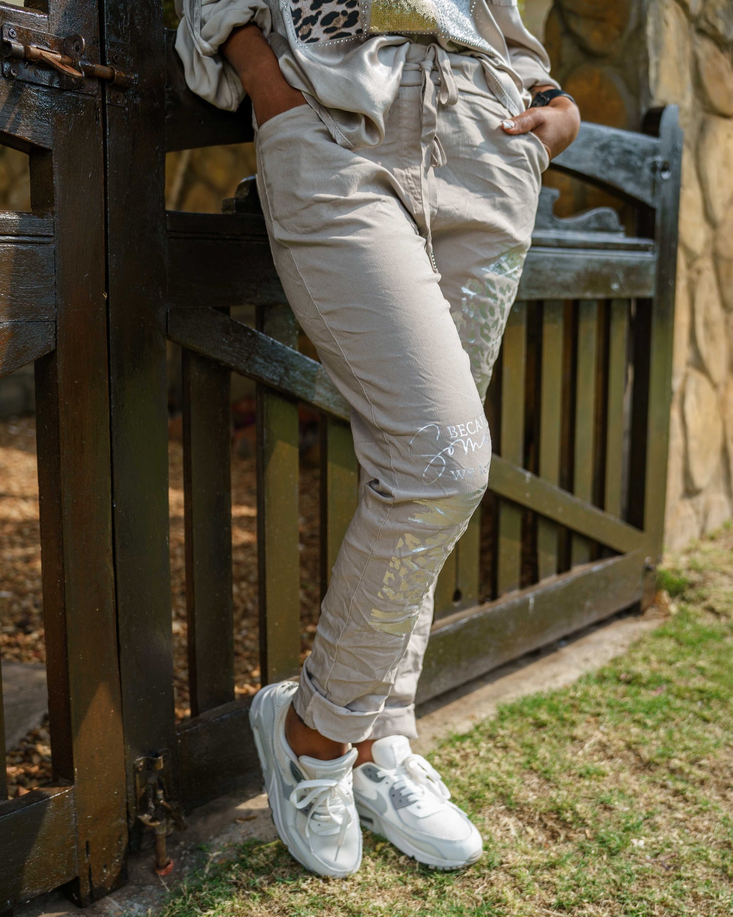 Pure Bliss Drawstring Pants | Taupe