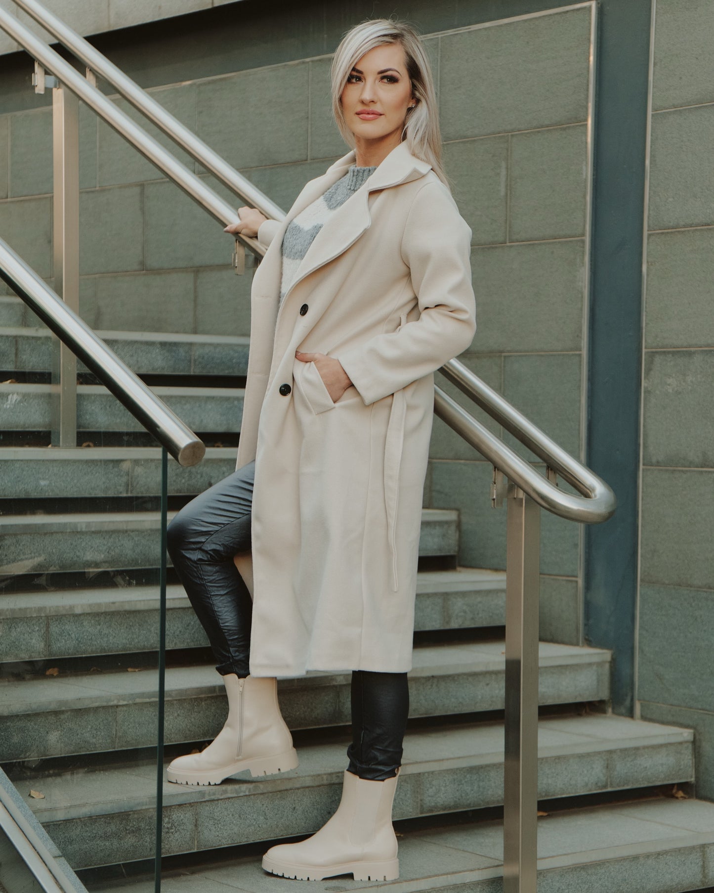 Roaming Around Coat | Ivory