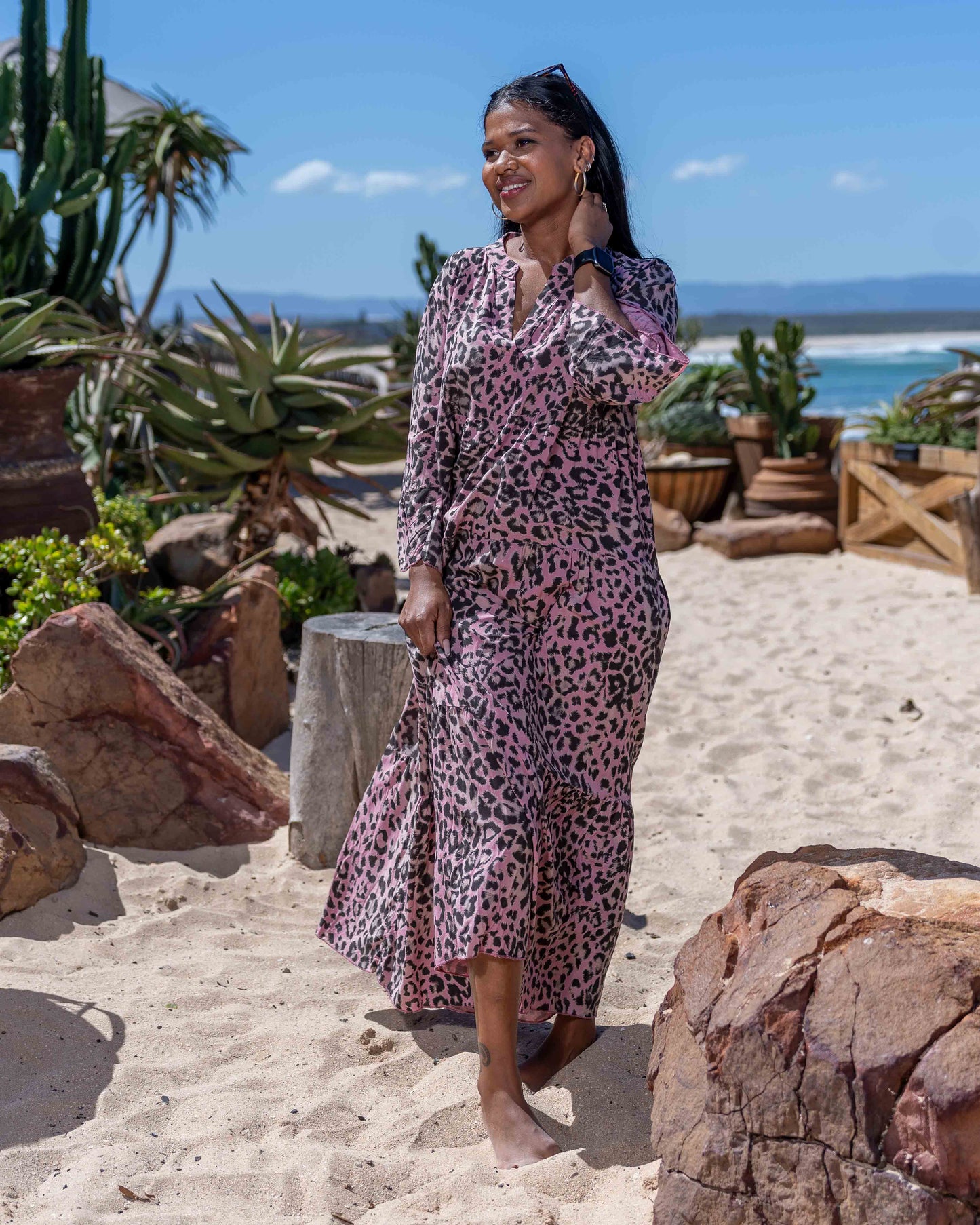Safari Sweetheart Dress | Rose