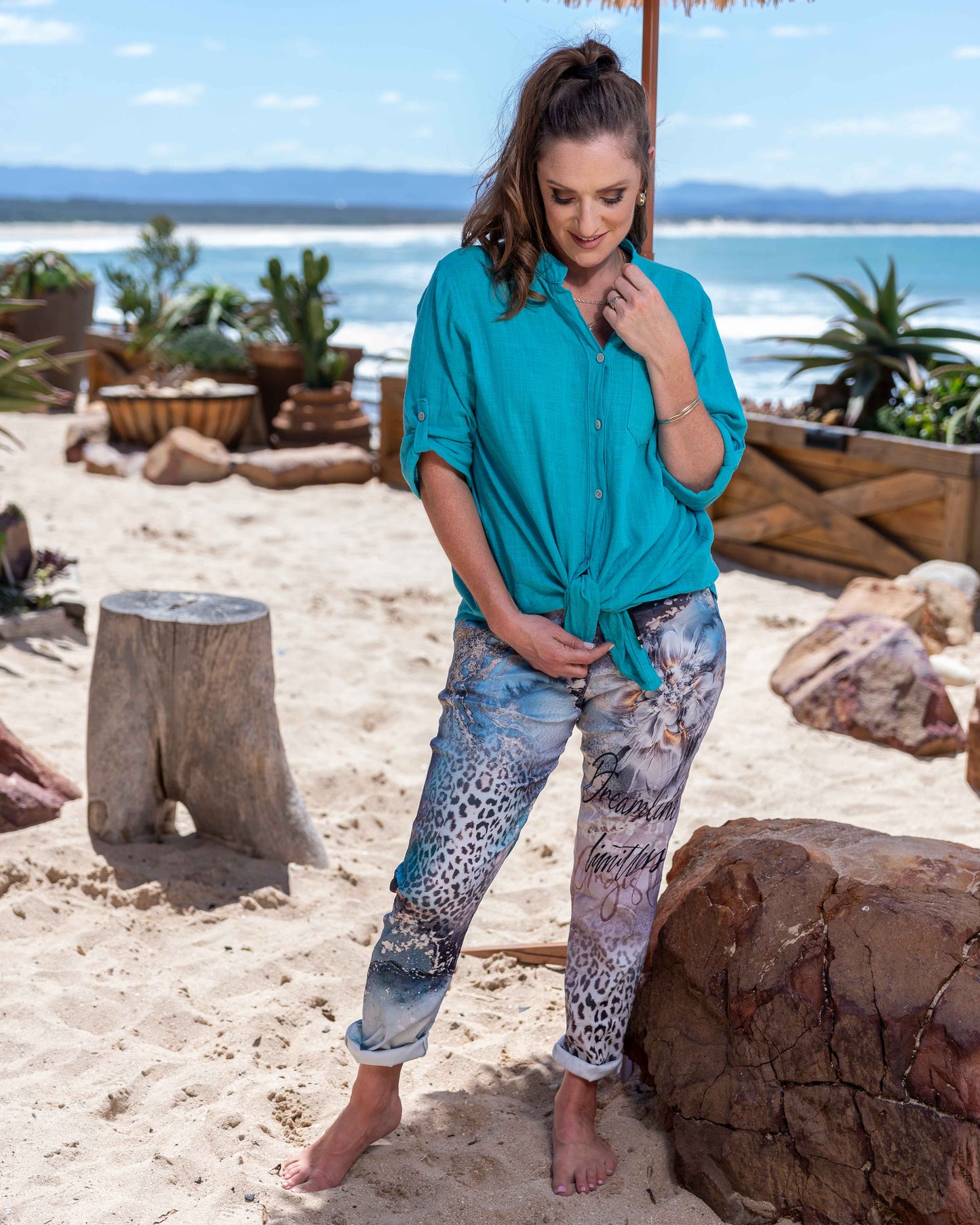 Seaside Serenade Shirt | Aqua