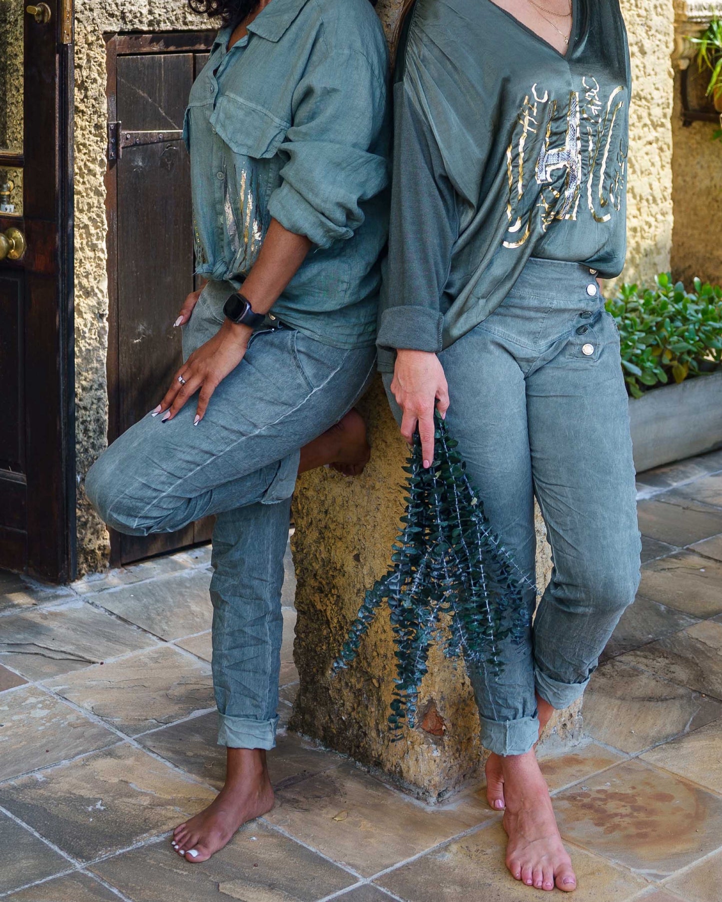 Secret Lane Drawstring Pants | Olive