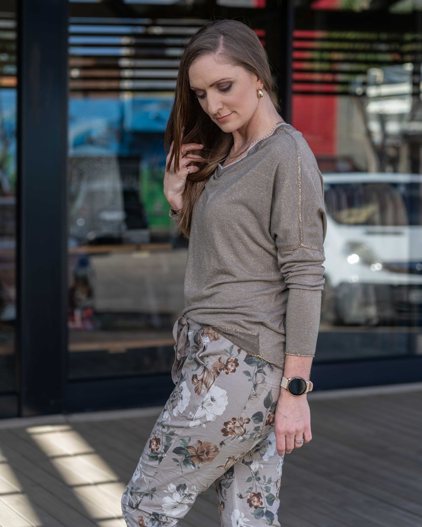 Sand & Petals Drawstring Pants | Taupe