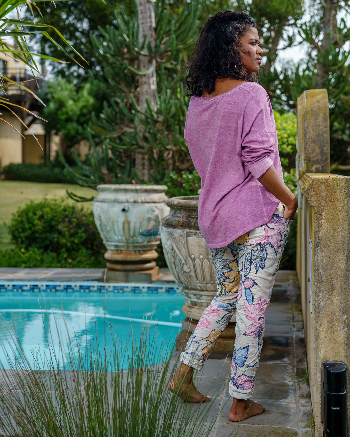 Falling For You Drawstring Pants | Beige