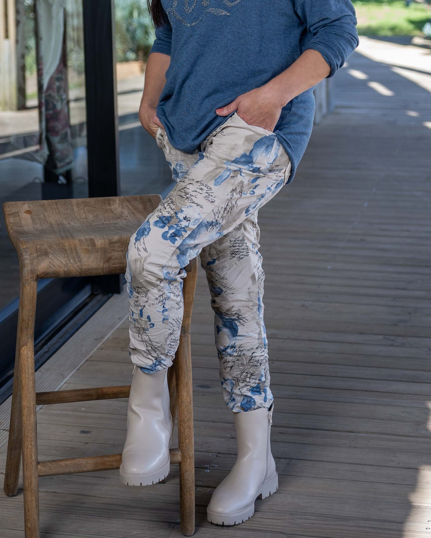 Slow Burn Drawstring Pants | Beige