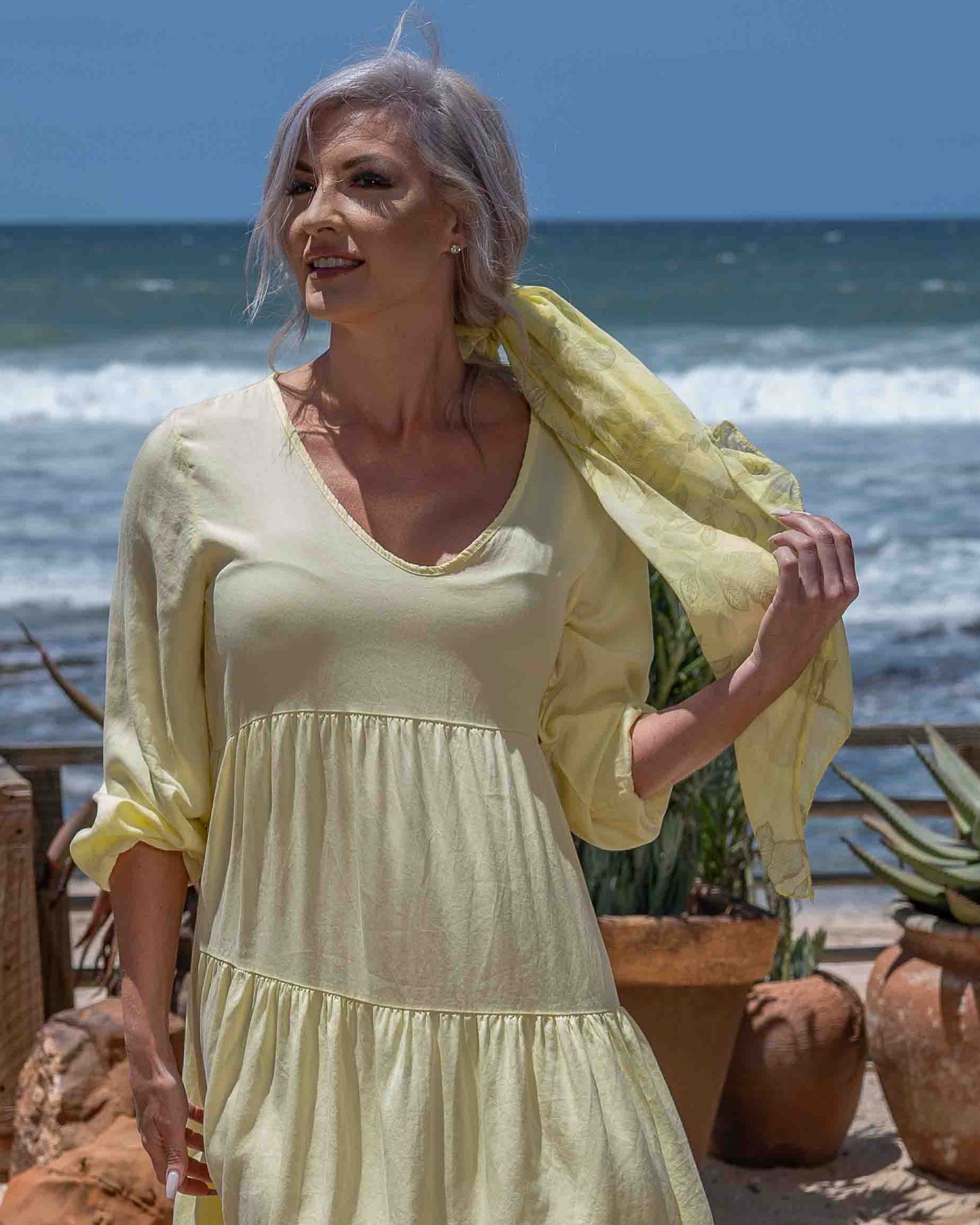 Soft Whispers Scarf | Sorbet Yellow
