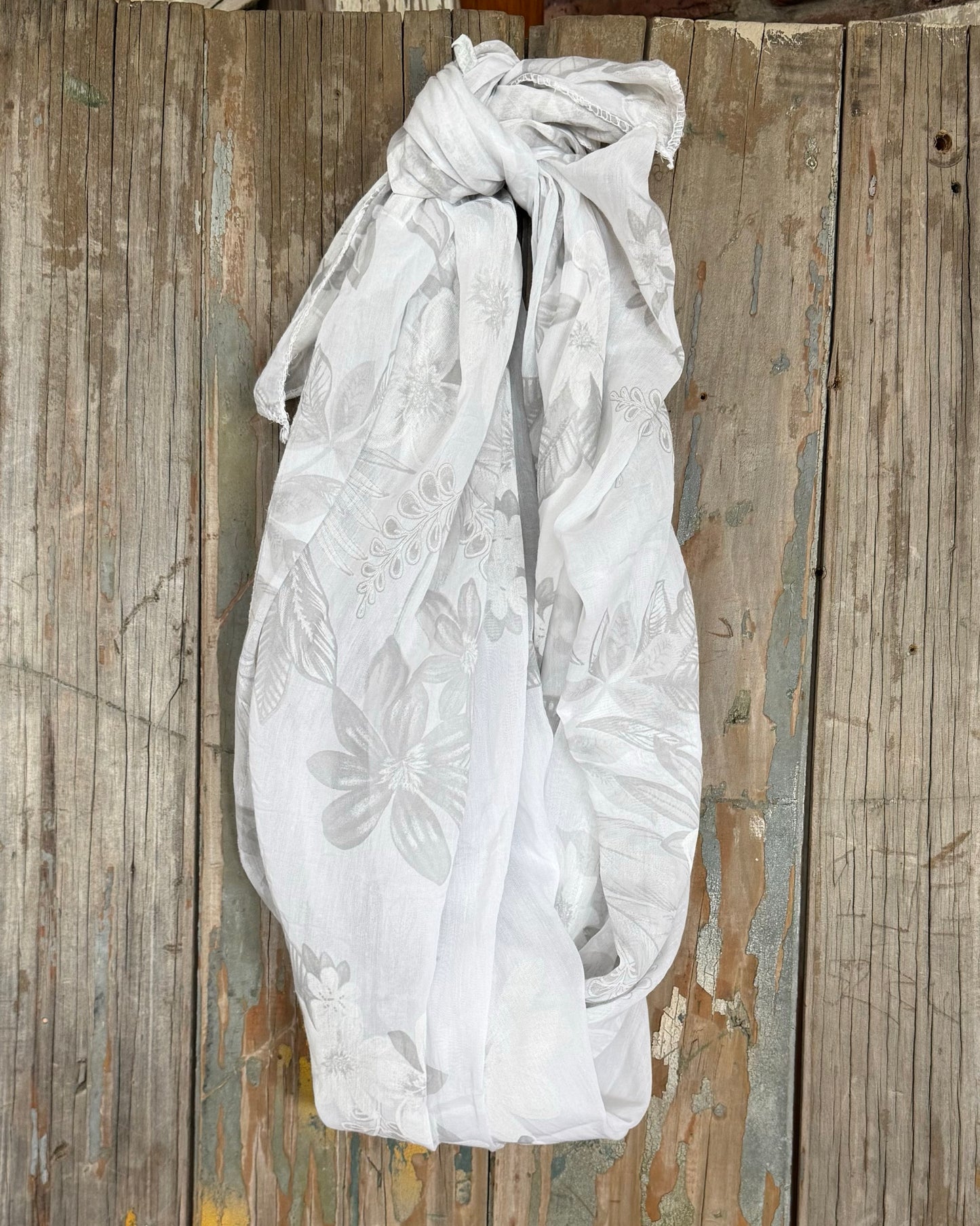 Soft Whispers Scarf | White