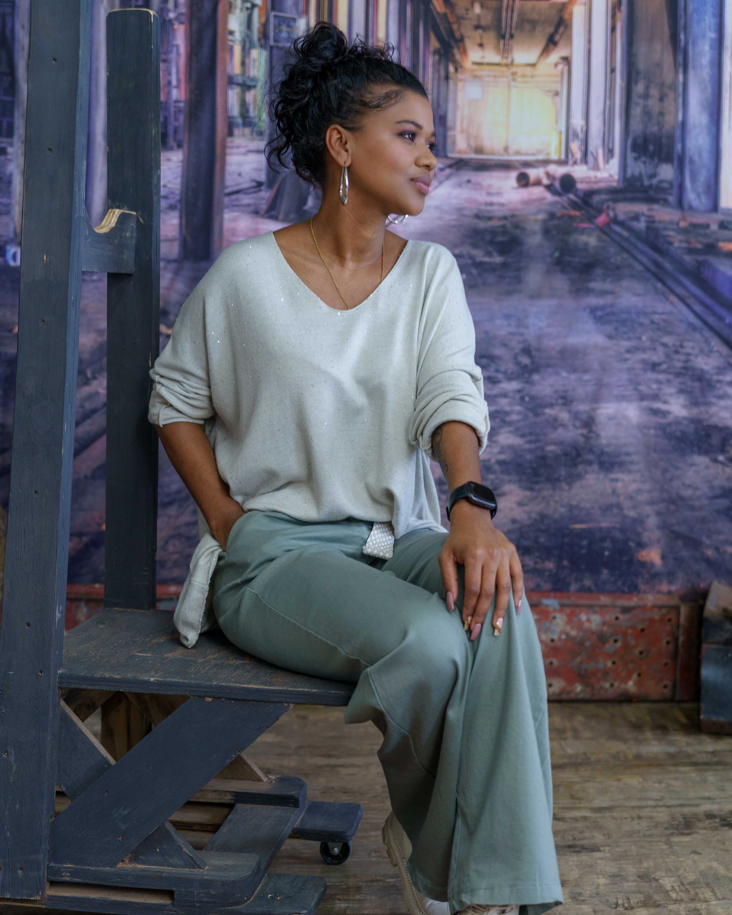 Sparkle Girl Knit | Cream