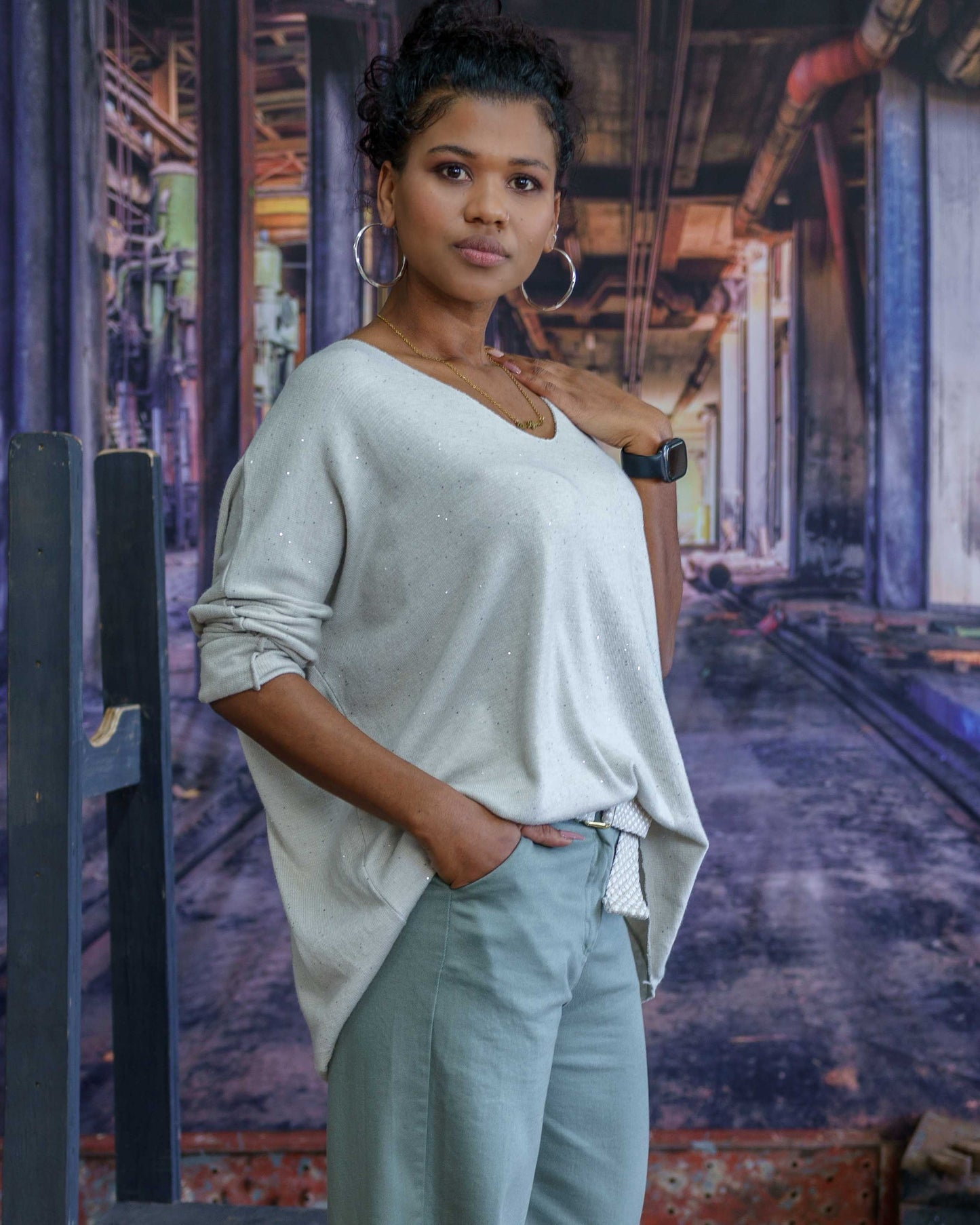 Sparkle Girl Knit | Cream