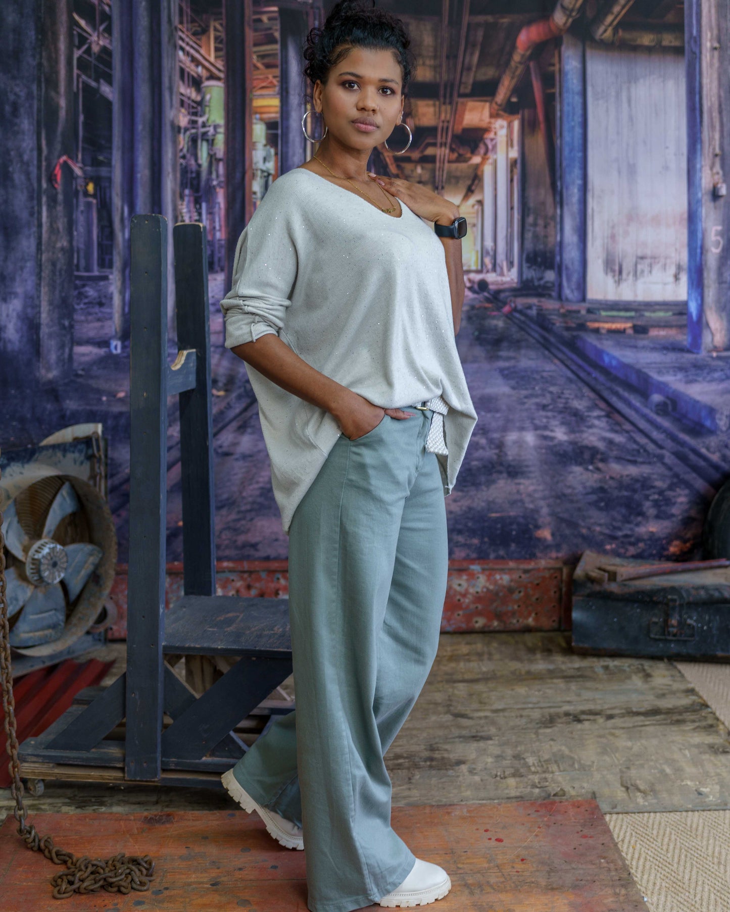 Sparkle Girl Knit | Cream