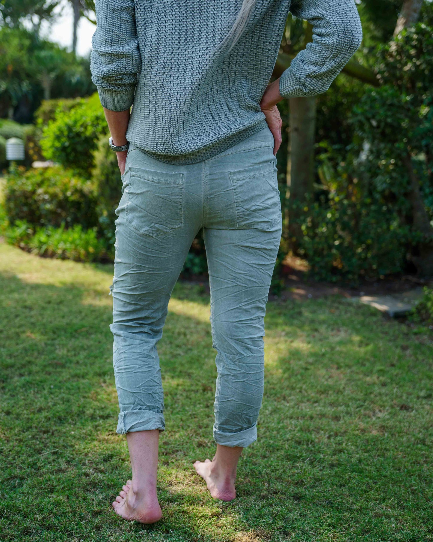 Star Crossed Drawstring Pants | Sage