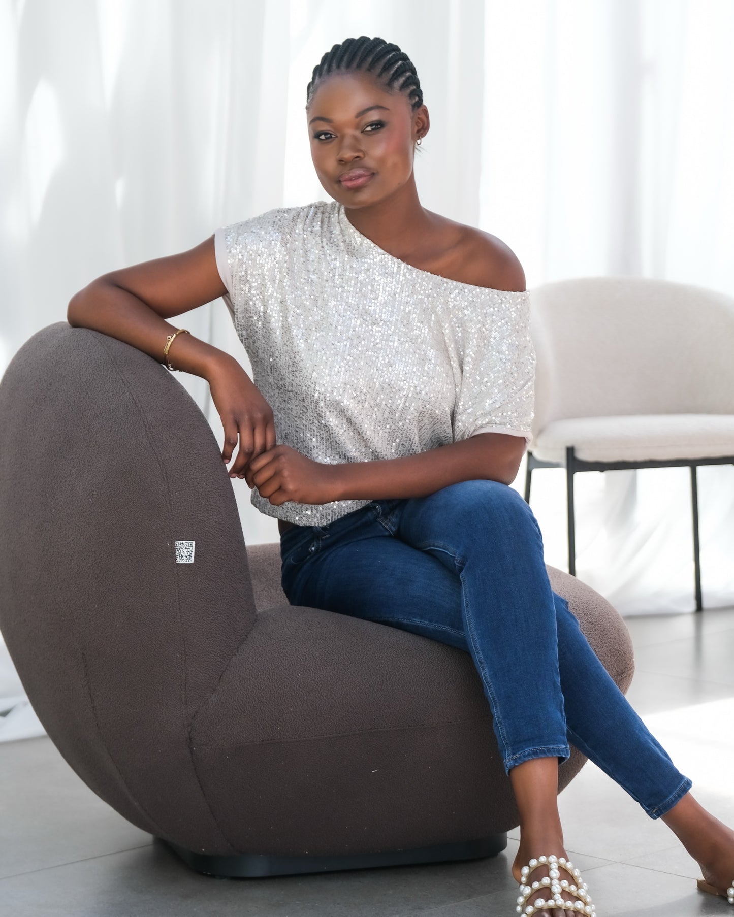 Starlet Sparkle Top | Champagne