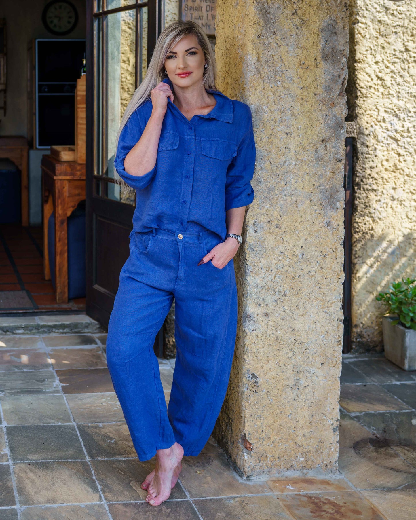 Starlight Linen Shirt | Blue