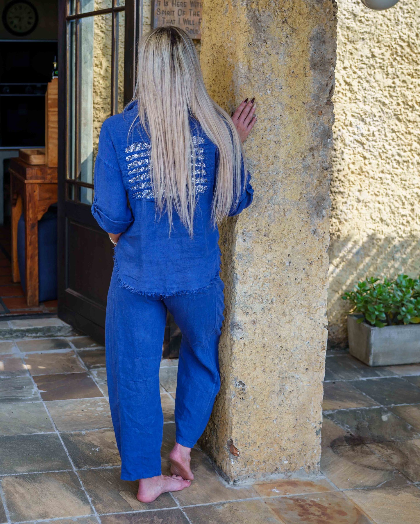 Starlight Linen Shirt | Blue