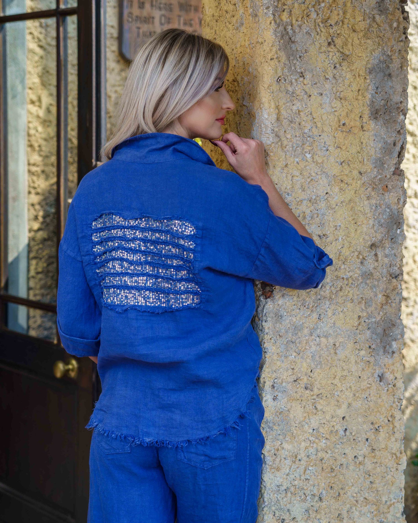 Starlight Linen Shirt | Blue