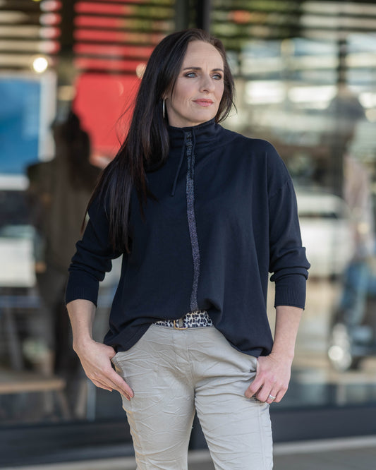 Stripe Me Up Knit | Black