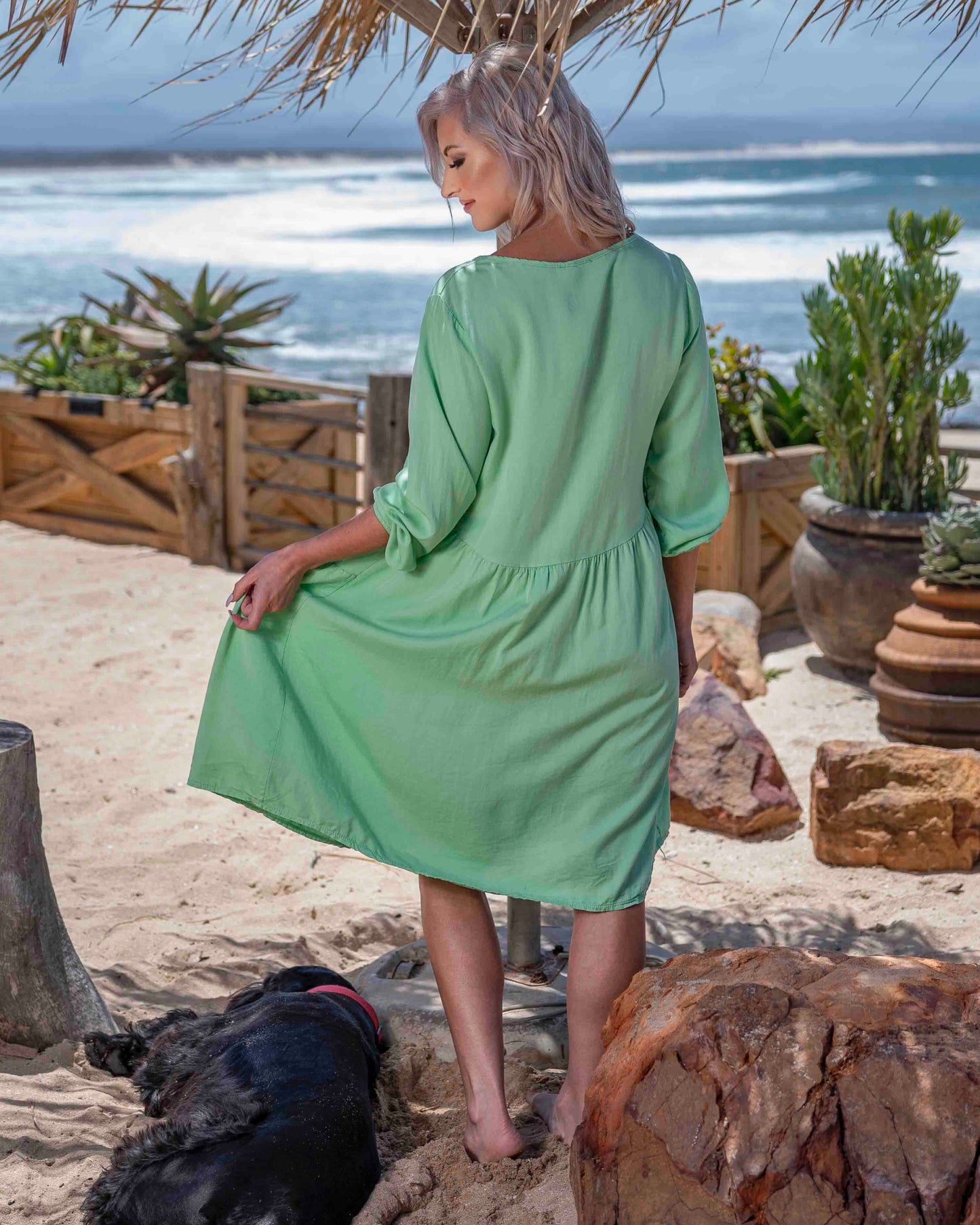 Tiered Summer Dress | Lime Zest