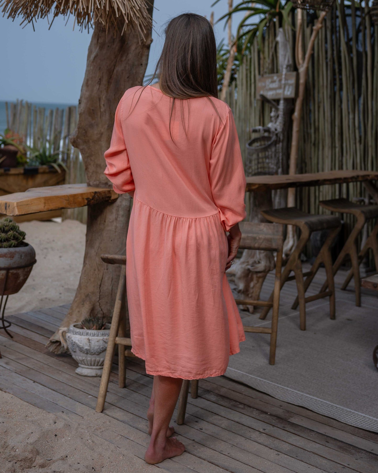 Tiered Summer Dress | Peach Fuzz